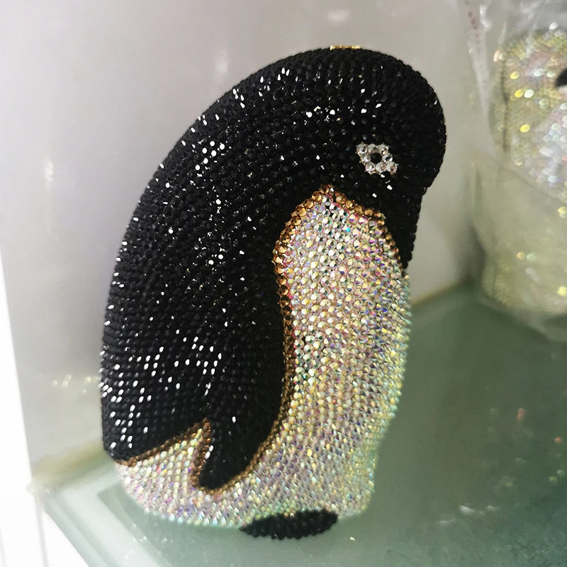 Luxury Crystal Animal Evening Clutch Bag