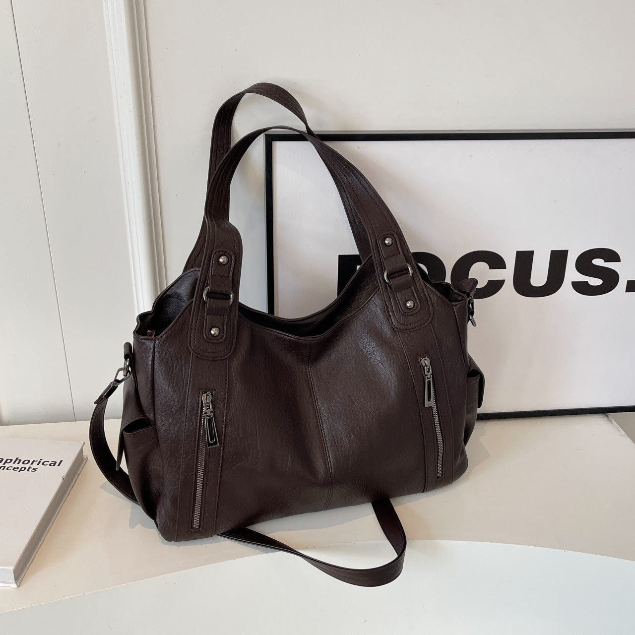 Elegant Soft Leather Tote Bag for Women