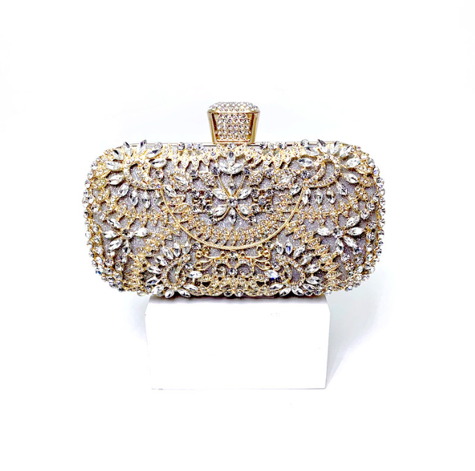 Luxury Rhinestone Diamond Evening Clutch Bag