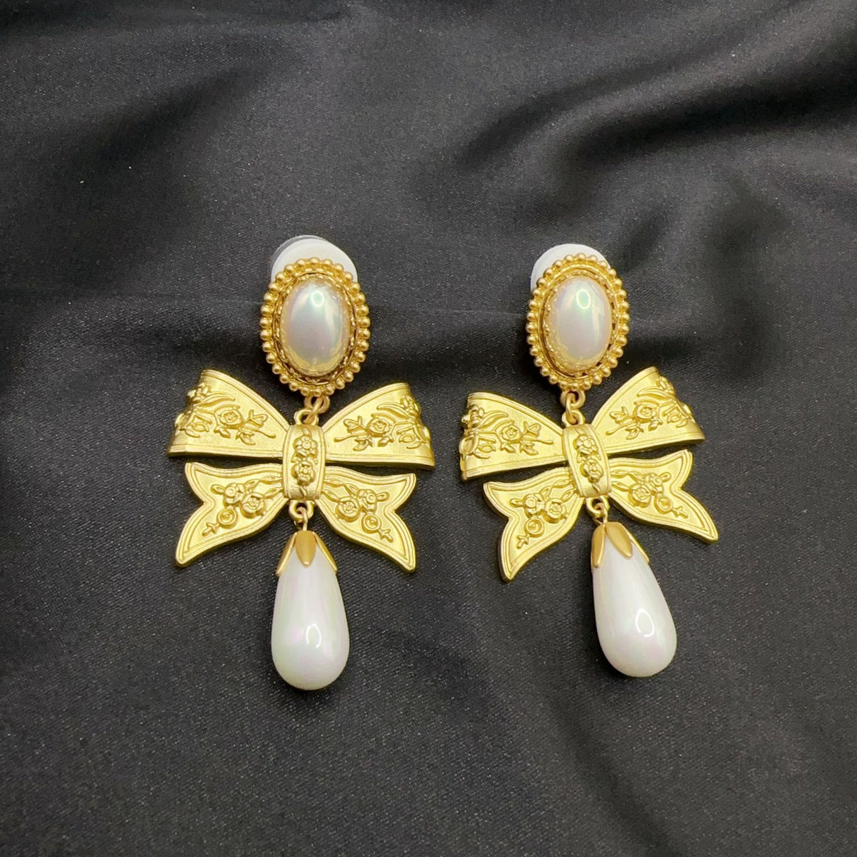 Luxury Bow Water Drop Earrings for Women