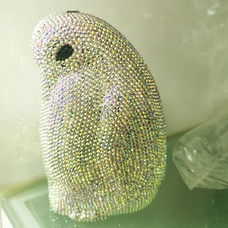 Luxury Crystal Animal Evening Clutch Bag