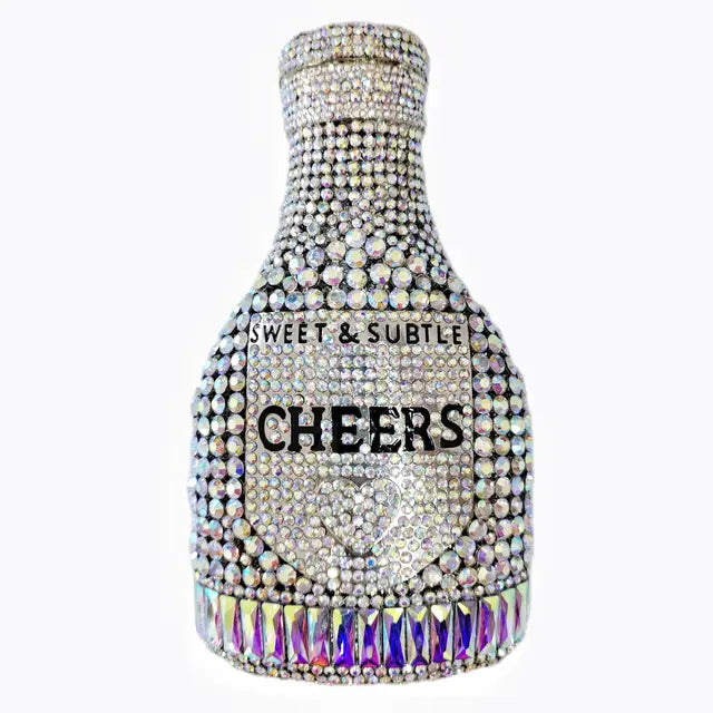 Luxury Crystal Bottle Clutch Bag for Women