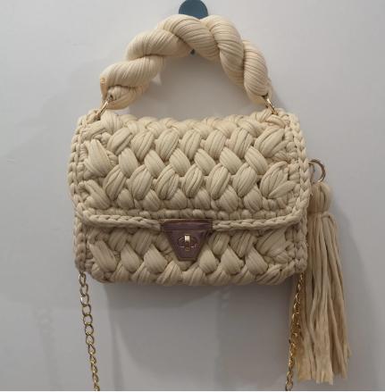 Colorful Hand-Woven Crossbody Bag for Women