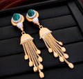 Boucles d'oreilles pendantes à pampilles en perles de luxe pour femmes