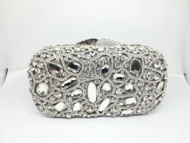 Luxury Crystal Evening Clutch Bag for Women