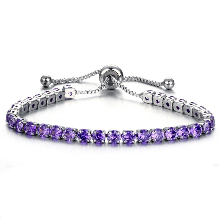 Luxury 4mm Cubic Zirconia Tennis Bracelet