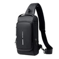 Men’s Premium Anti-Theft Crossbody Bag – USB Travel & Everyday Shoulder Bag