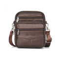 Men’s Vintage Leather Crossbody Messenger Bag – Travel & Everyday