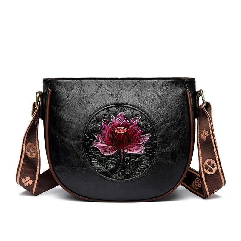 Vintage Floral Crossbody Bag for Women | Casual Shoulder Bag