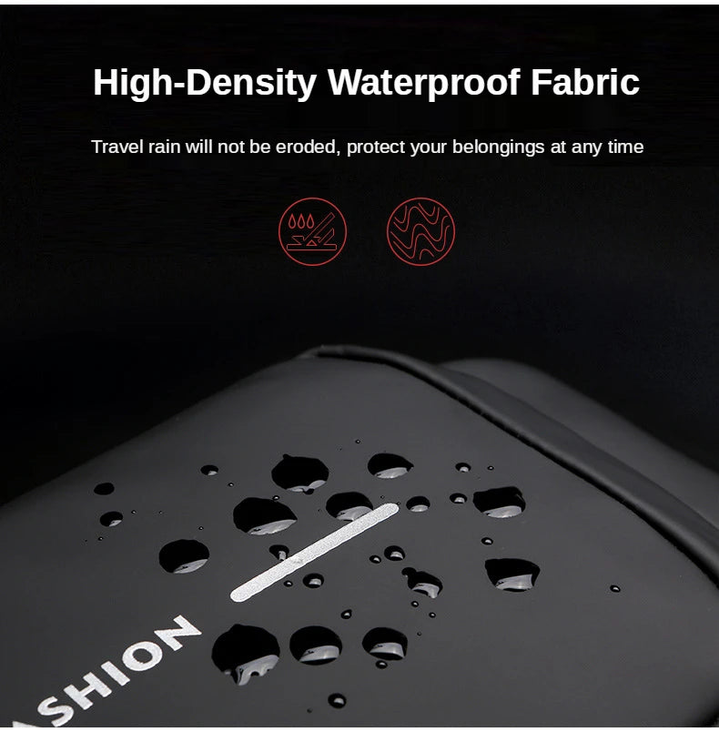 Men’s Premium Anti-Theft Crossbody Bag – USB Travel & Everyday Shoulder Bag