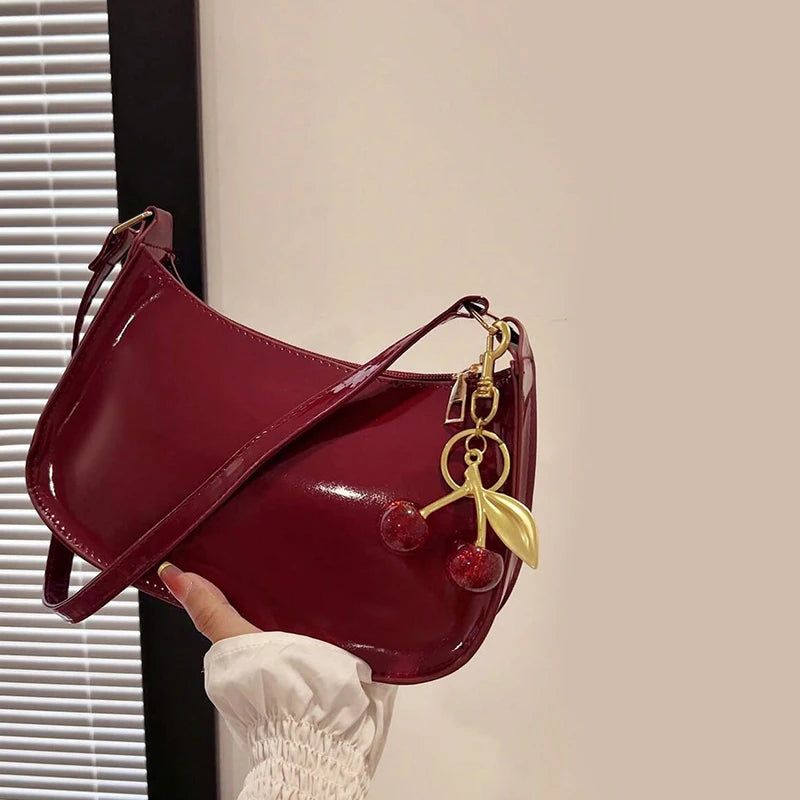 Women’s Elegant PU Leather Shoulder Bag – Fashion Handbag