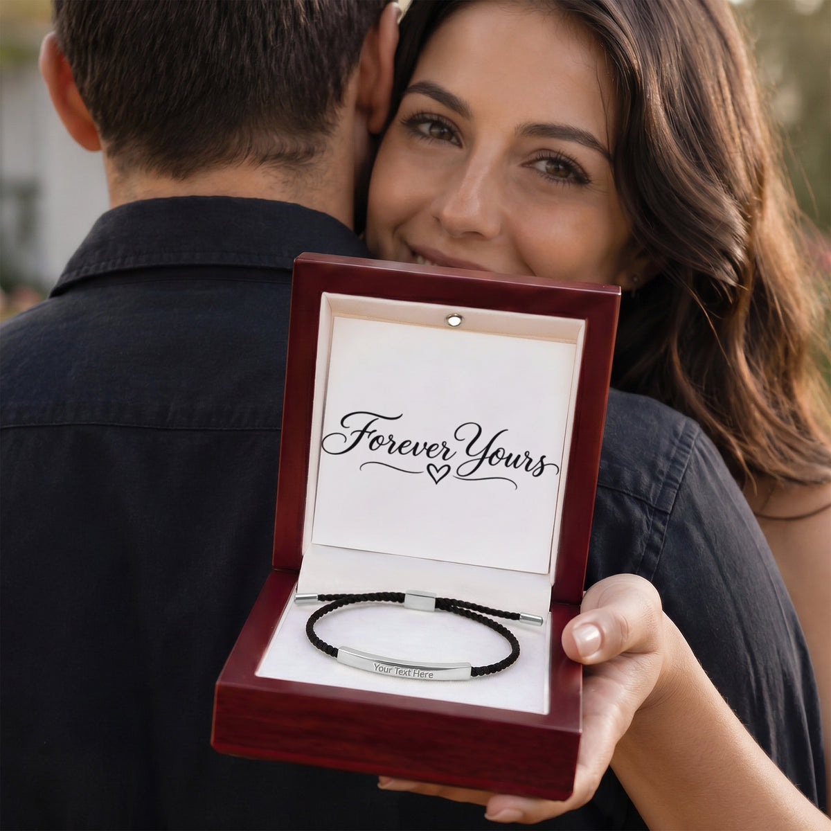 Forever Yours Personalized Engraved Bracelet