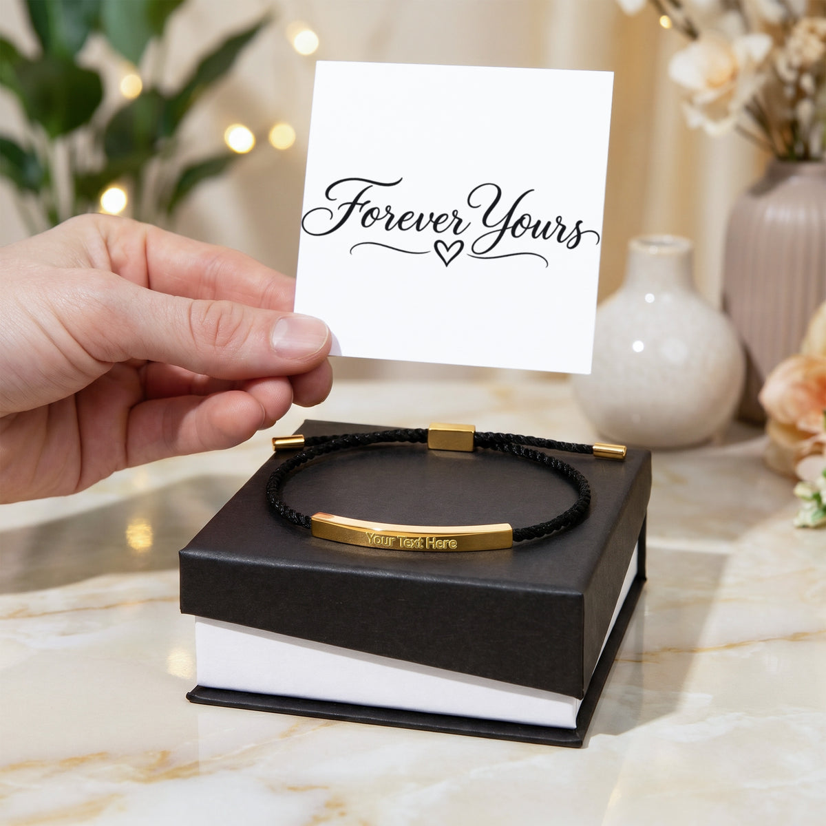 Forever Yours Personalized Engraved Bracelet