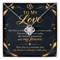 To My Love Love Knot Necklace – Romantic Gift for Her