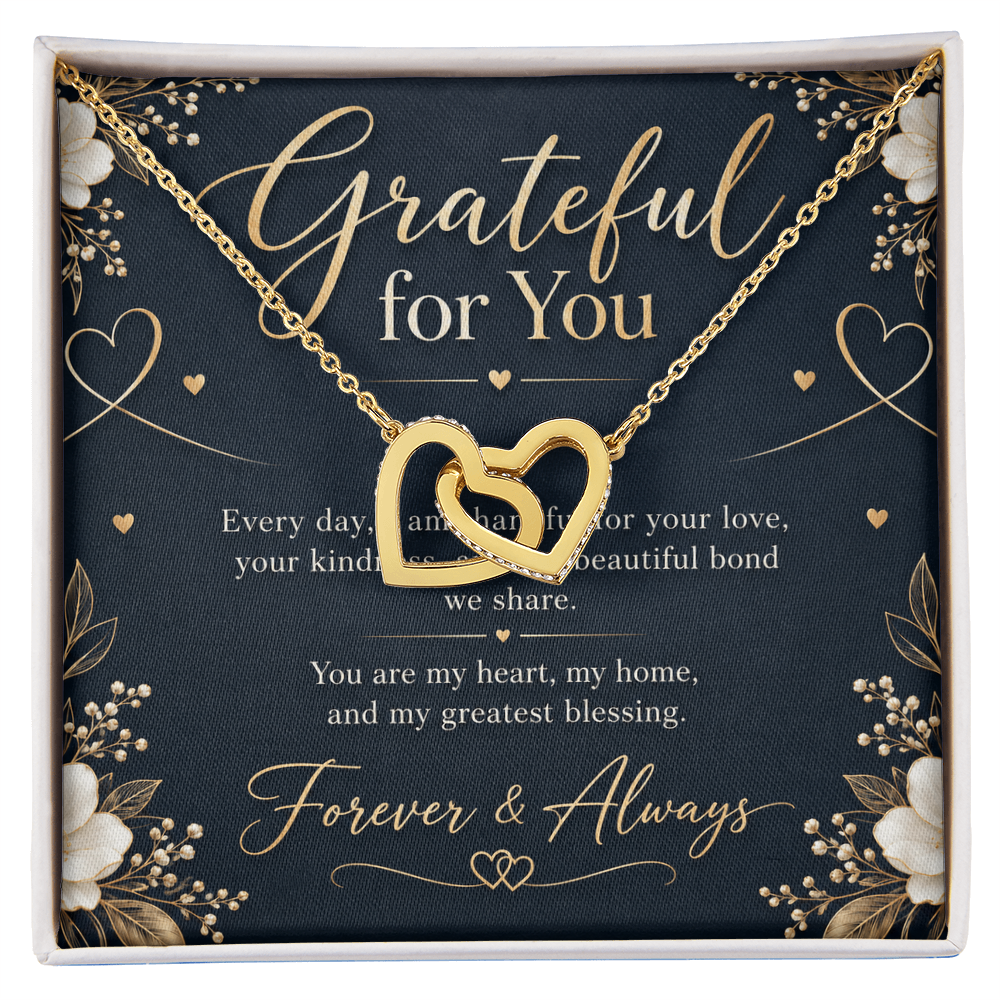 Interlocking Hearts Necklace – Forever Love Gift