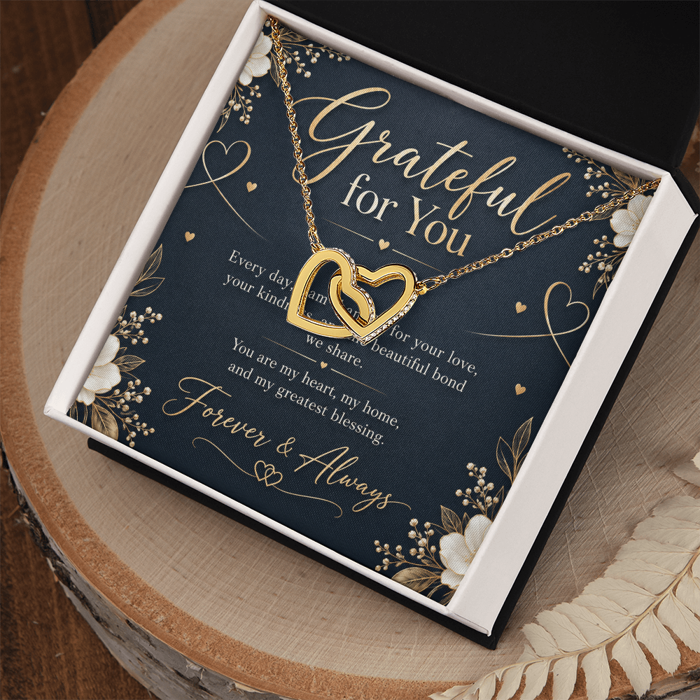 Interlocking Hearts Necklace – Forever Love Gift
