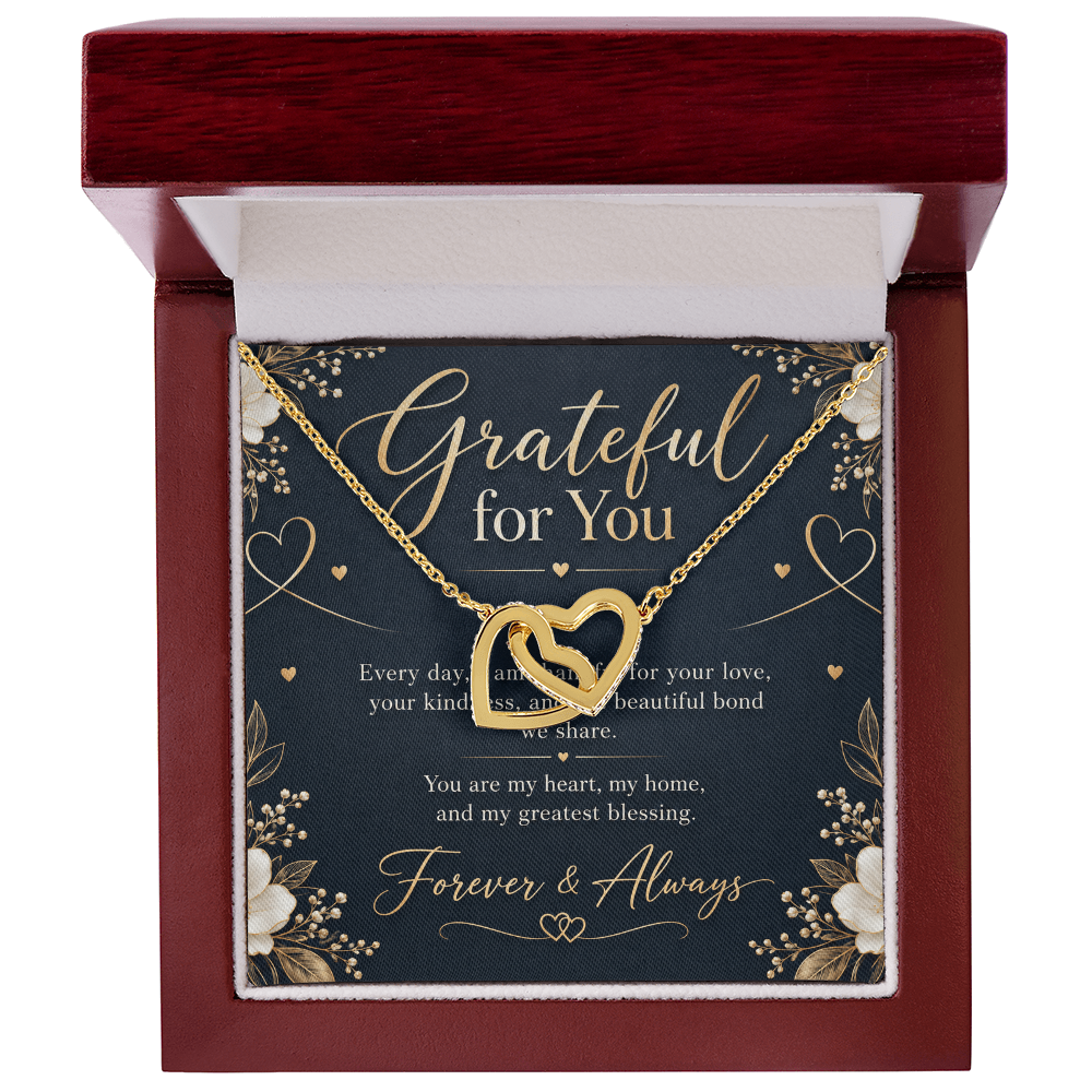 Interlocking Hearts Necklace – Forever Love Gift