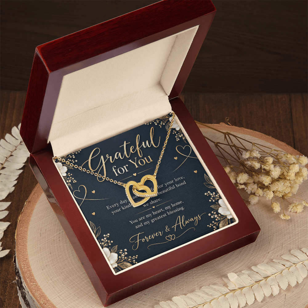 Interlocking Hearts Necklace – Forever Love Gift