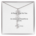 Personalized Birth Flower Name Necklace – Custom Gift for Her